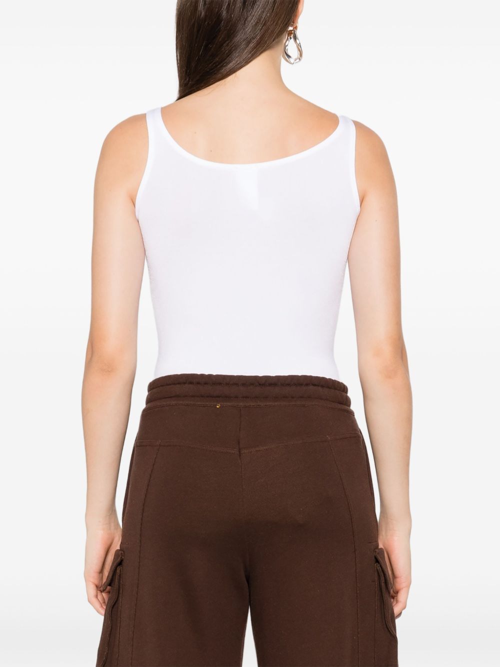 Body con spalline in bianco Wolford - donna 