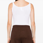 Body con spalline in bianco Wolford - donna 