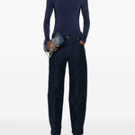 Body a maniche lunghe in blu Wolford - donna 