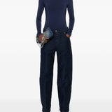 Body a maniche lunghe in blu Wolford - donna 
