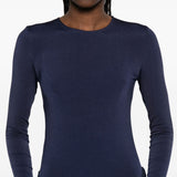Body a maniche lunghe in blu Wolford - donna 