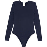 Body a maniche lunghe in blu Wolford - donna 