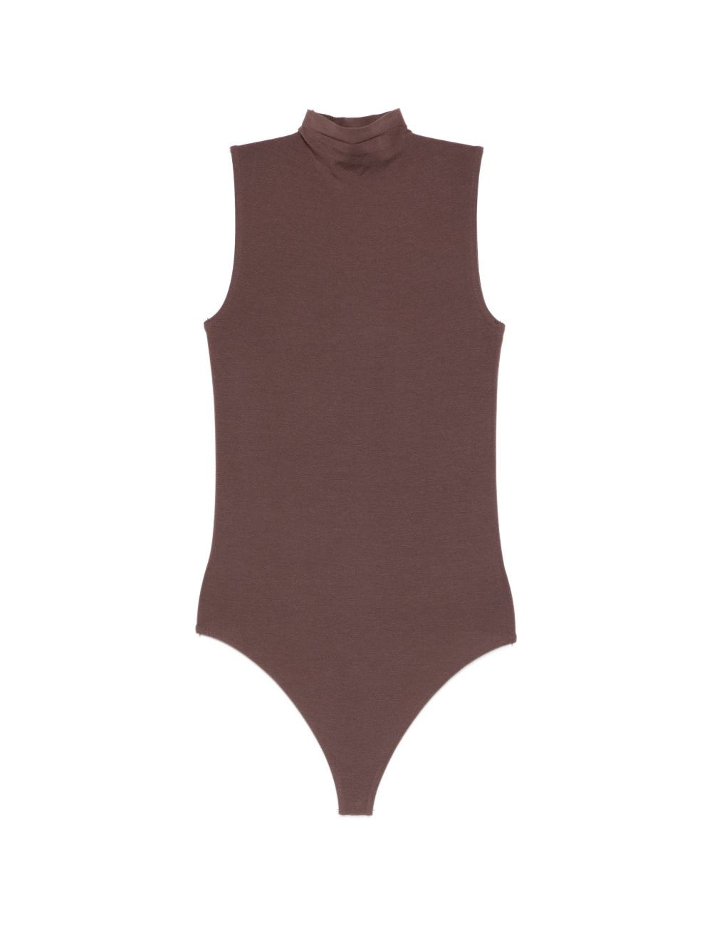 Body senza maniche a collo alto in marrone Wolford - donna 