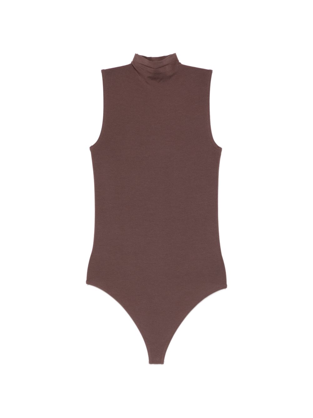 Body senza maniche a collo alto in marrone Wolford - donna 