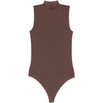 Body senza maniche a collo alto in marrone Wolford - donna 