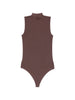 Wolford Women's Sleeveless High-Neck Bodysuit in Brown