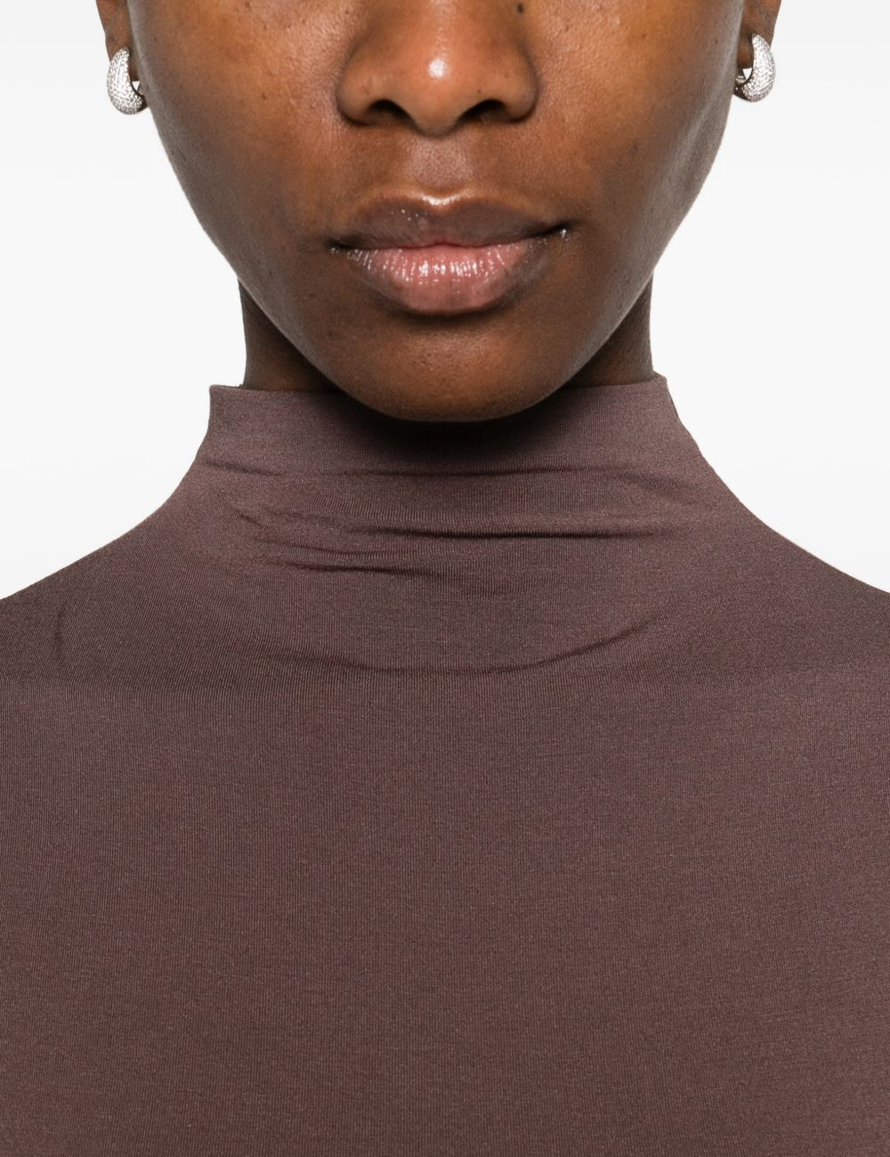 Body senza maniche a collo alto in marrone Wolford - donna 
