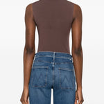 Body senza maniche a collo alto in marrone Wolford - donna 