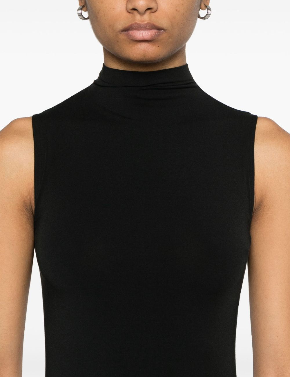 Body a collo alto  in nero Wolford - donna 