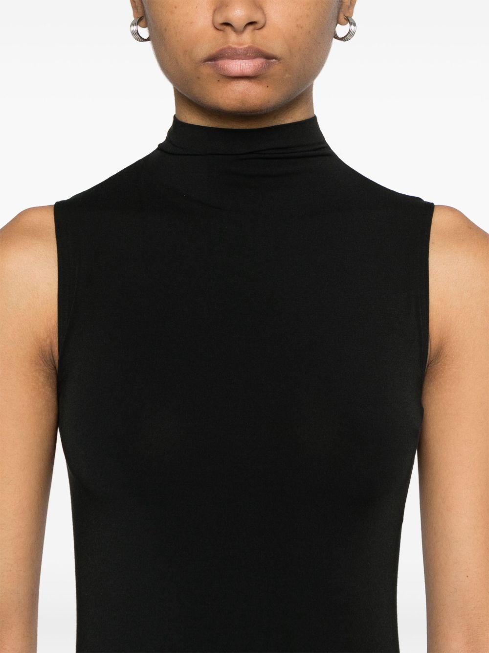 Body a collo alto  in nero Wolford - donna 