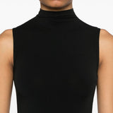 Body a collo alto  in nero Wolford - donna 
