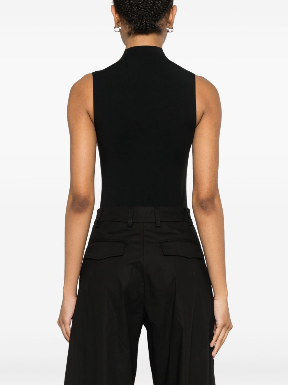 Body a collo alto  in nero Wolford - donna 