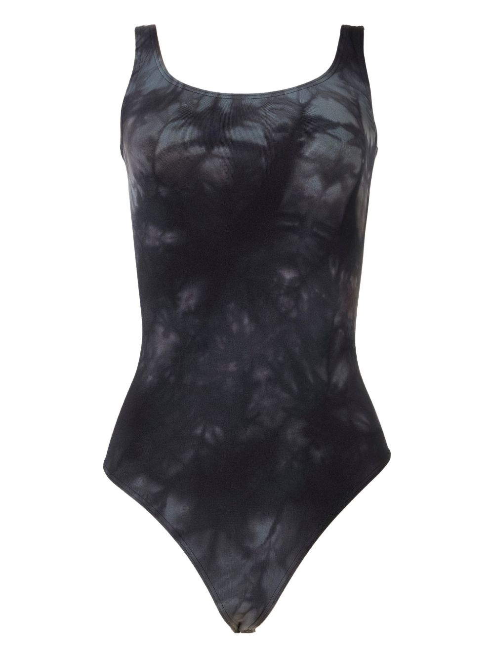 Body con fantasia tie dye in nero Wolford - donna 