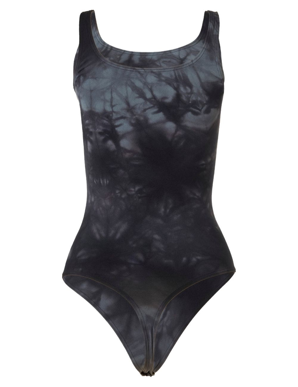 Body con fantasia tie dye in nero Wolford - donna 