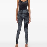 Body con fantasia tie dye in nero Wolford - donna 
