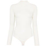 Body a maniche lunghe in bianco Wolford - donna 
