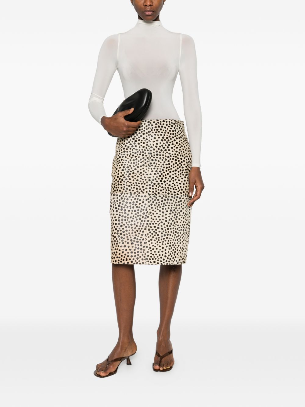 Body a maniche lunghe in bianco Wolford - donna 