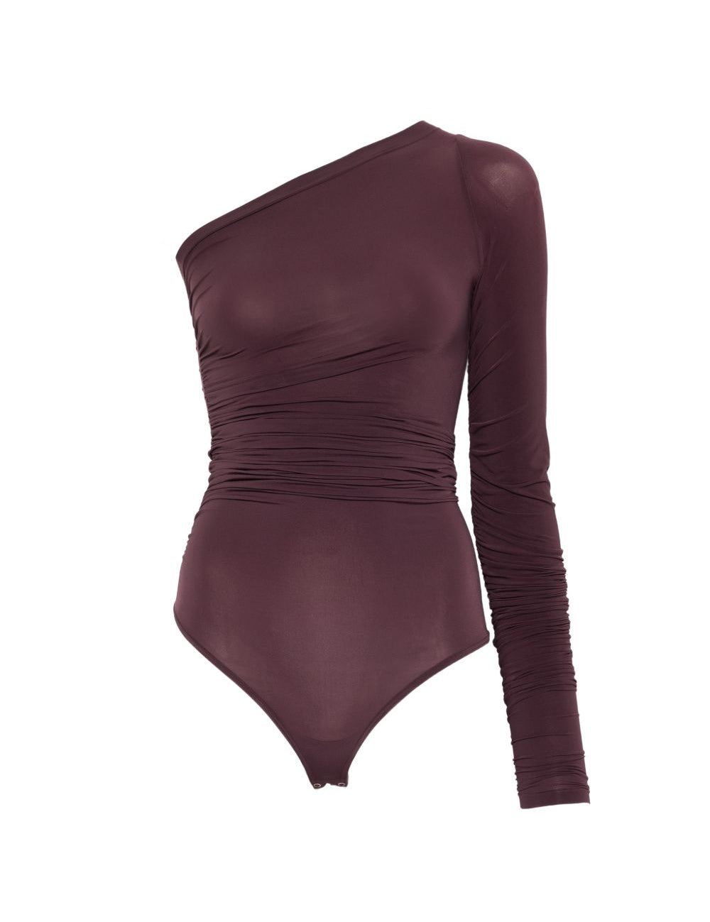 Body monospalla a maniche lunghe in viola Wolford - donna 