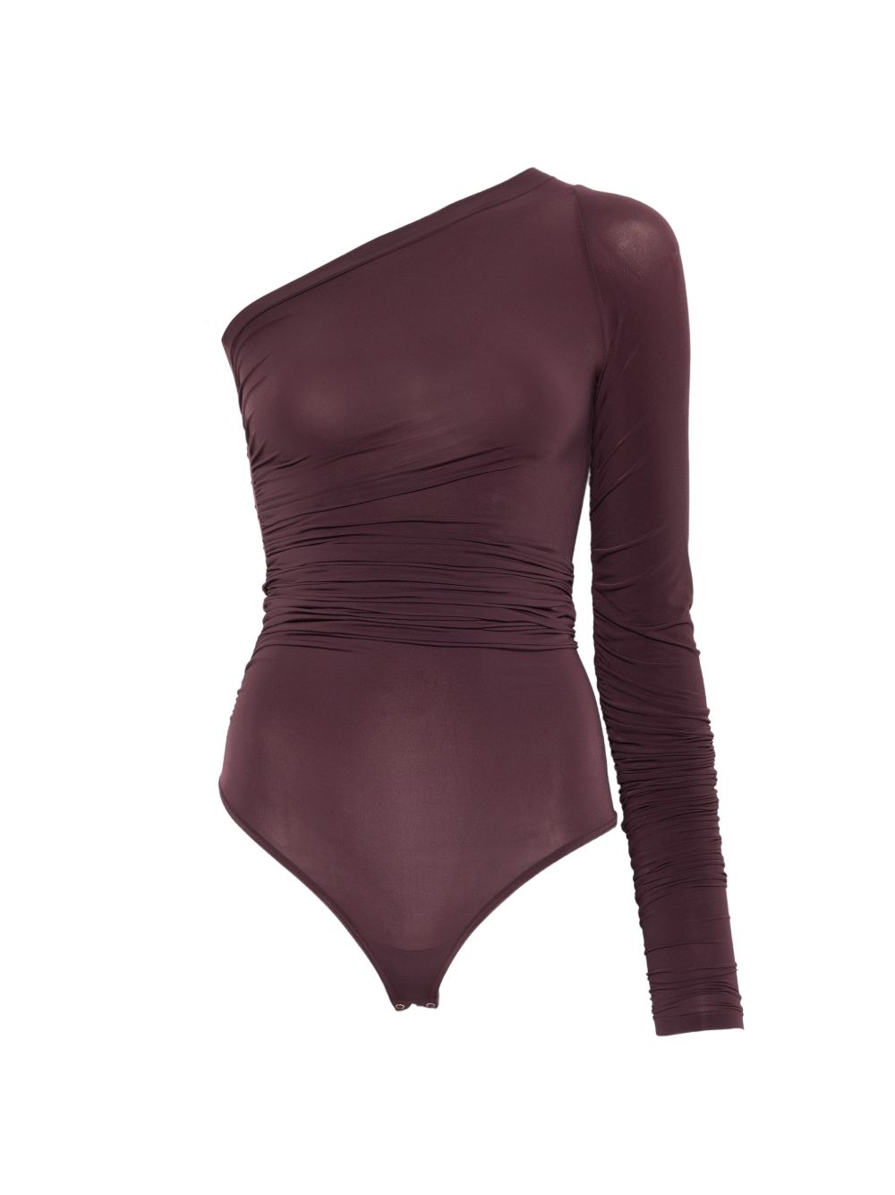 Body monospalla a maniche lunghe in viola Wolford - donna 