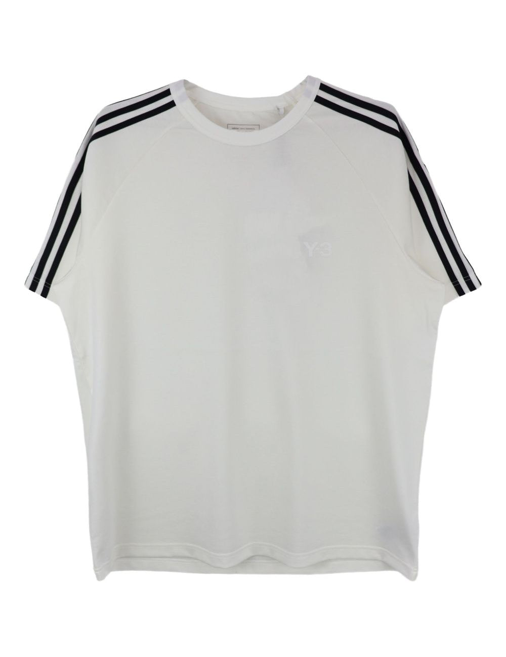 T-shirt a maniche corte con dettaglio del logo in bianco Y-3 - uomo 