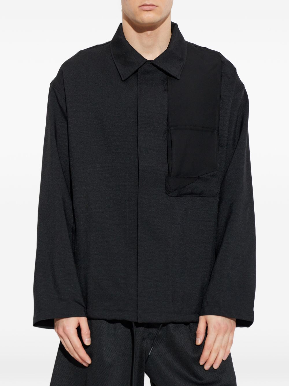Giacca Utility con taschino in nero Y-3 - uomo 