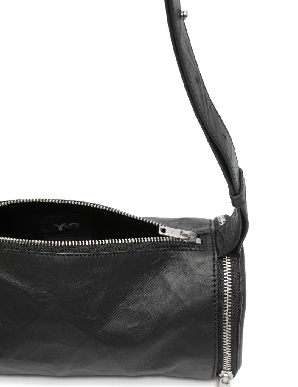 Borsa a spalla messenger barrel in nero Y-3 - uomo 