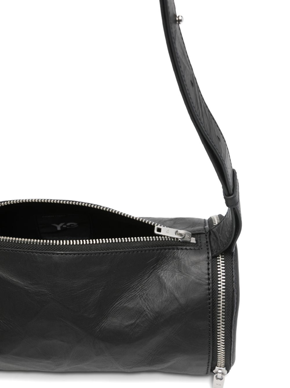 Borsa a spalla messenger barrel in nero Y-3 - uomo 