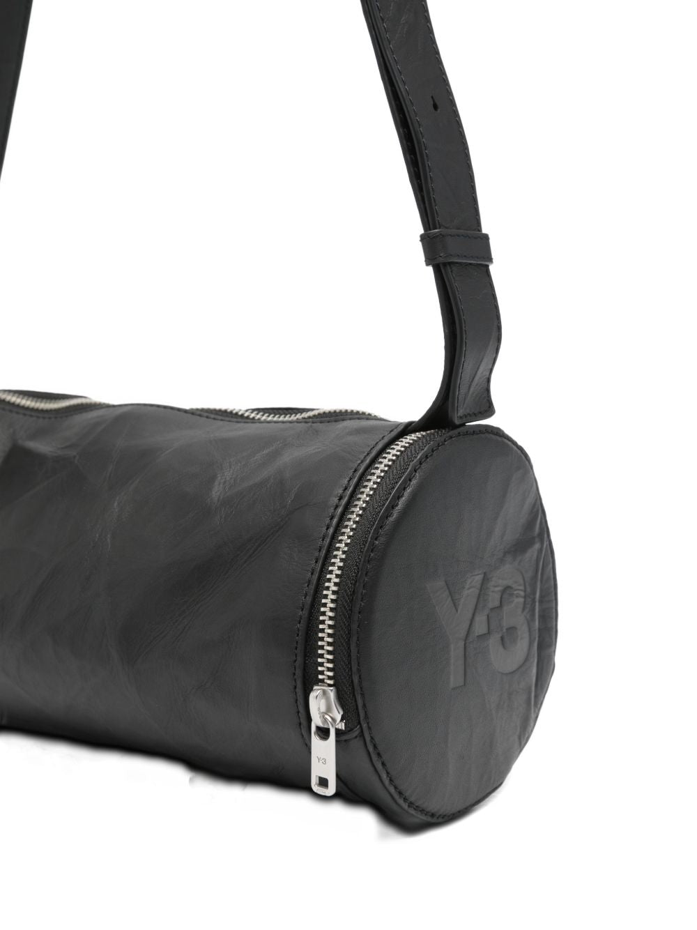 Borsa a spalla messenger barrel in nero Y-3 - uomo 