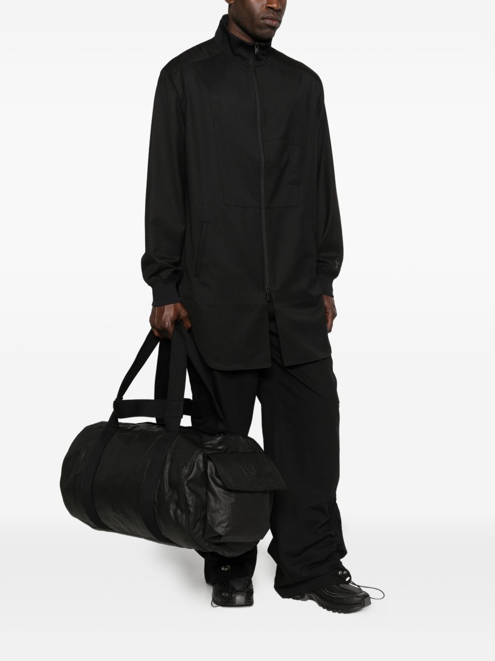Borsone con zip in nero Y-3 - uomo 