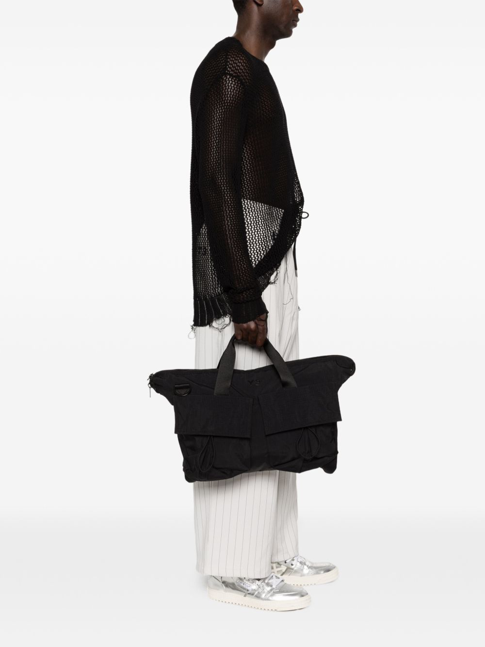 Borsa tote con tasche in nero Y-3 - donna 