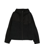 Giacca con cappuccio e zip in nero Y-3 - uomo 