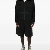 Giacca con cappuccio e zip in nero Y-3 - uomo 
