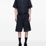 Shorts con cintura UT in nero Y-3 - uomo 