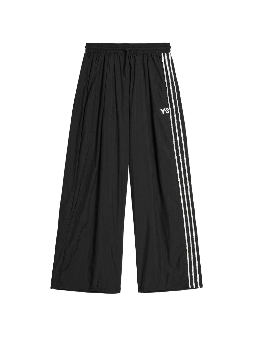Pantaloni ampi con logo in nero Y-3 - uomo 