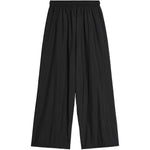 Pantaloni ampi con logo in nero Y-3 - uomo 