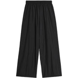Pantaloni ampi con logo in nero Y-3 - uomo 