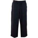 Pantaloni elasticizzati a larga costina in nero Y-3 - uomo 