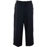 Pantaloni elasticizzati a larga costina in nero Y-3 - uomo 