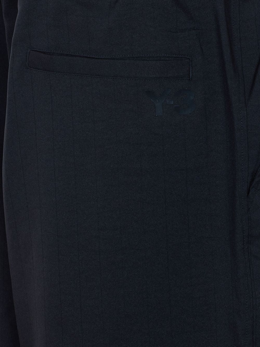 Pantaloni elasticizzati a larga costina in nero Y-3 - uomo 