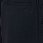 Pantaloni elasticizzati a larga costina in nero Y-3 - uomo 