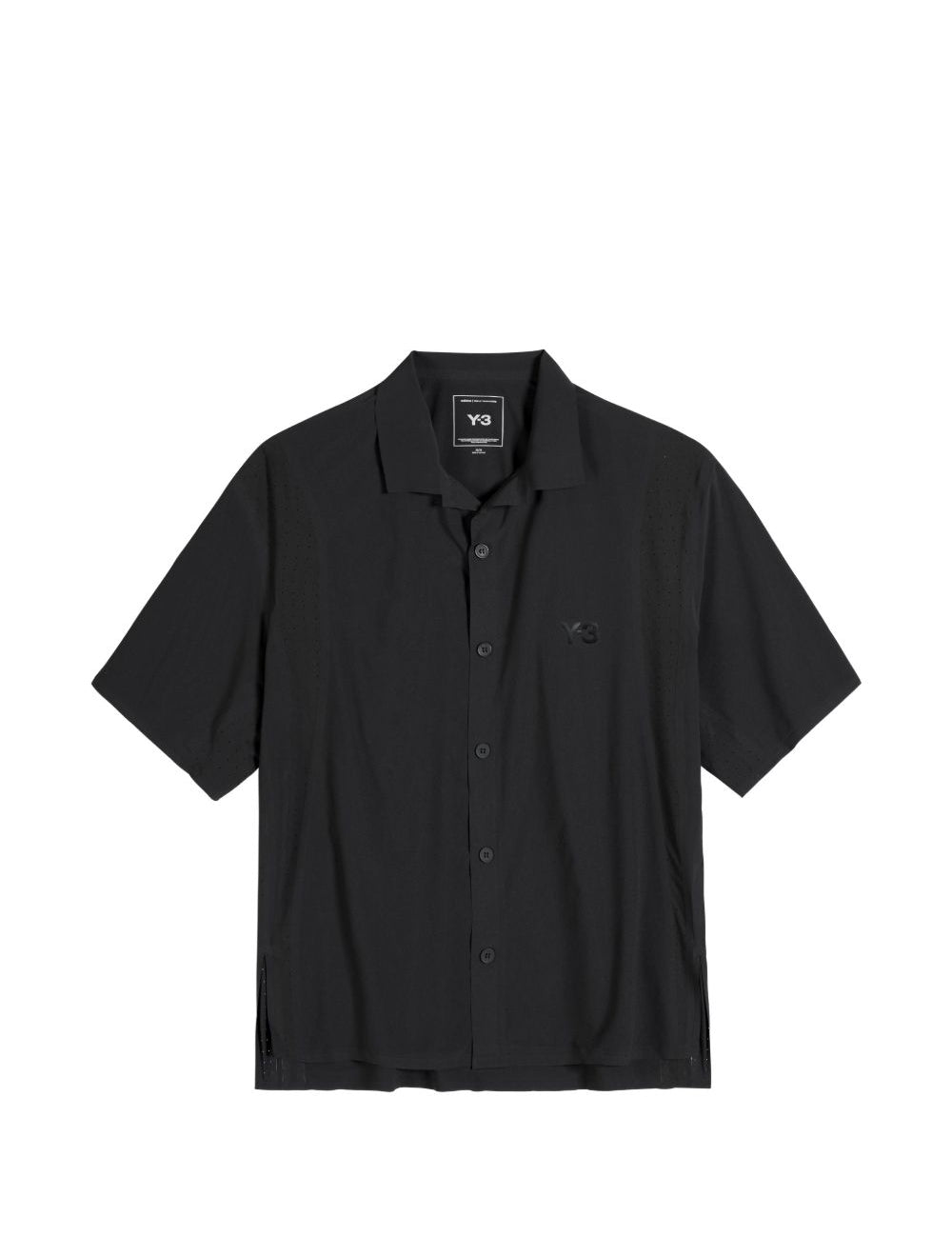 Camicia con dettaglio traforato in nero Y-3 - uomo 