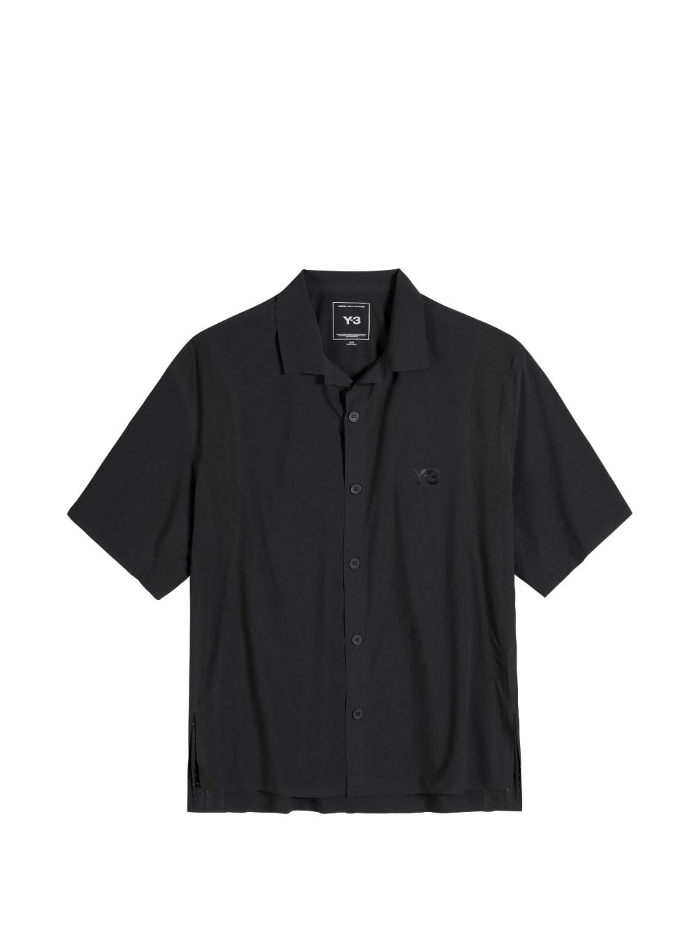 Camicia con dettaglio traforato in nero Y-3 - uomo 
