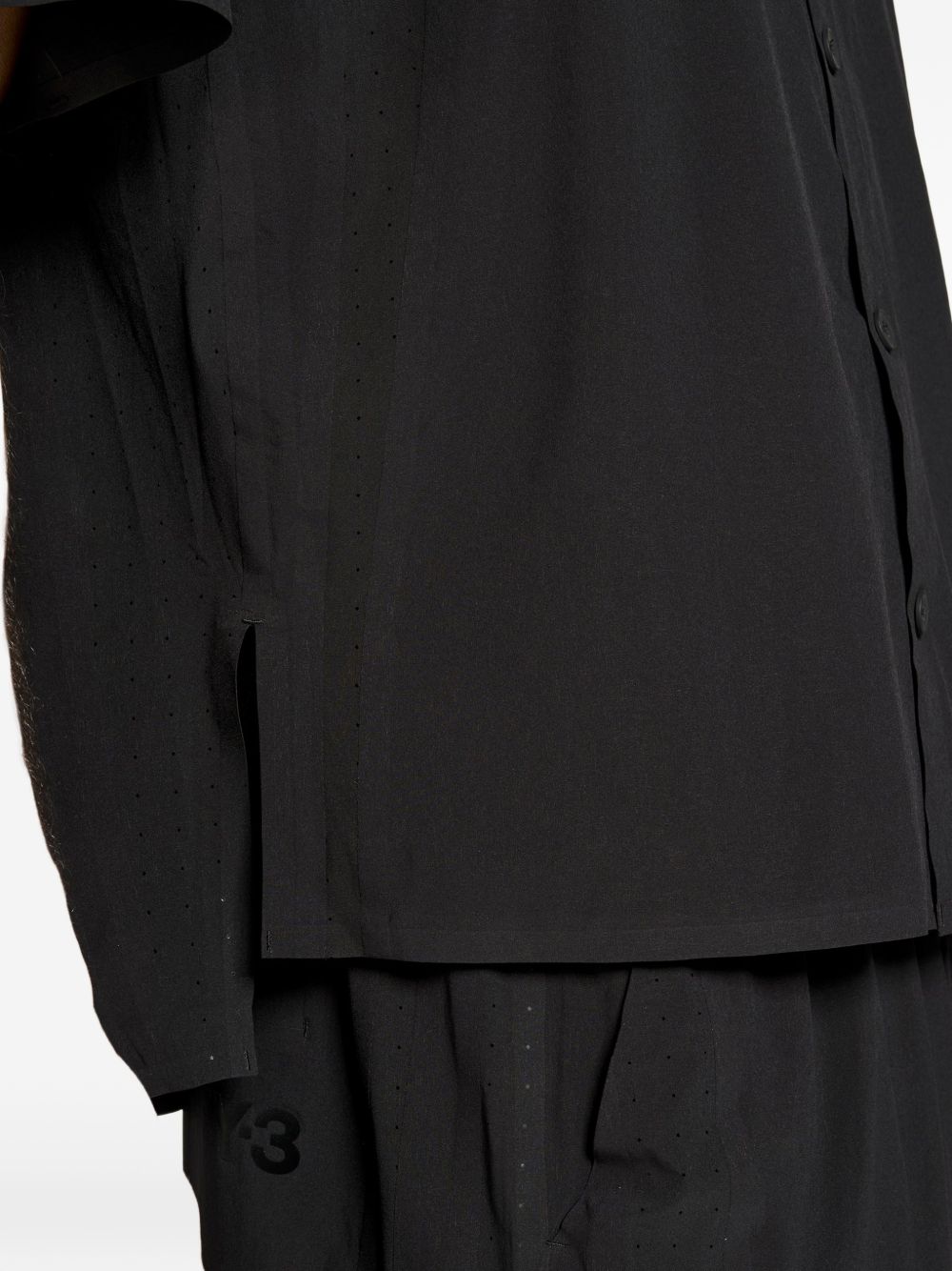 Camicia con dettaglio traforato in nero Y-3 - uomo 