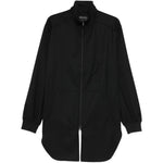 Cappotto con zip in nero Y-3 - uomo 