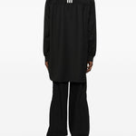 Cappotto con zip in nero Y-3 - uomo 