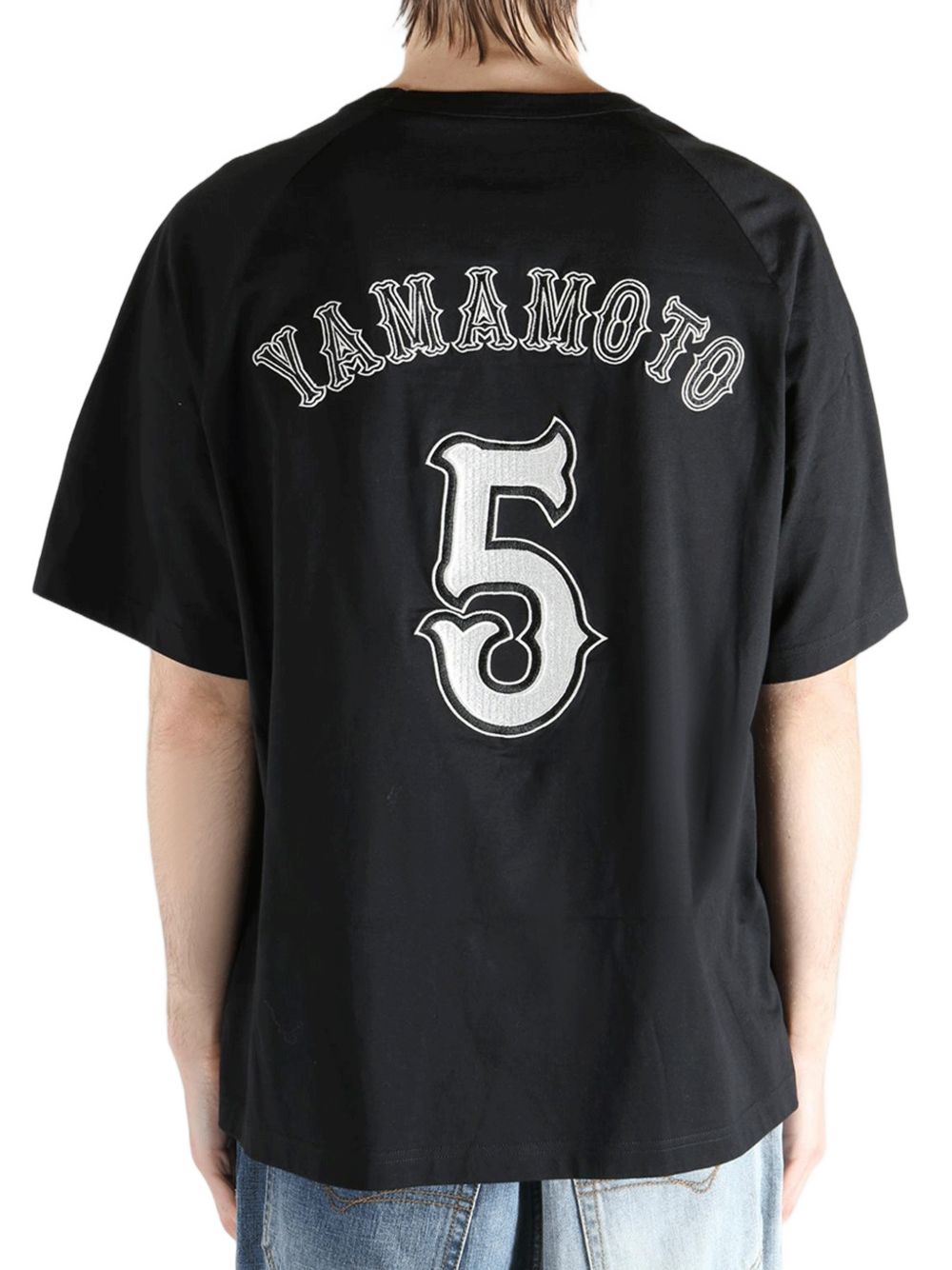 T-shirt con logo in nero Y-3 - uomo 