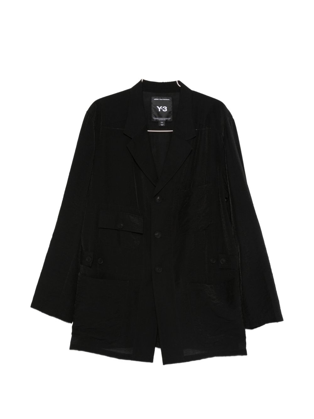 Blazer con tasche in nero Y-3 - uomo 
