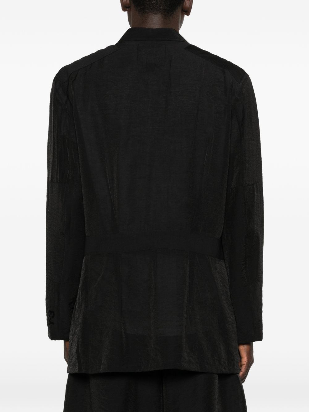Blazer con tasche in nero Y-3 - uomo 