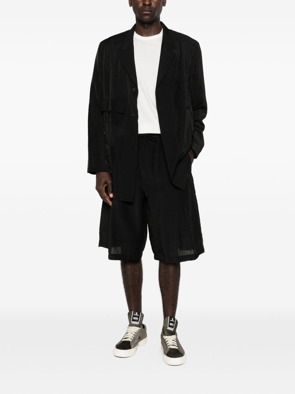 Blazer con tasche in nero Y-3 - uomo 