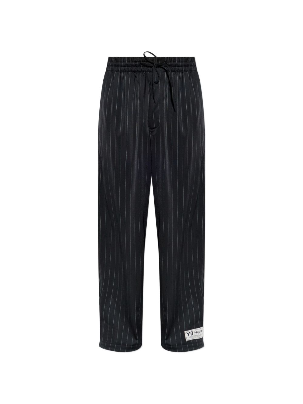 Pantaloni sportivi gessati in nero Y-3 - uomo 